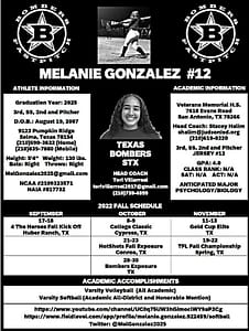 Melanie Gonzalez-2025 (Student-Athlete Profile)