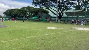 Home run to Center field in Manila Image